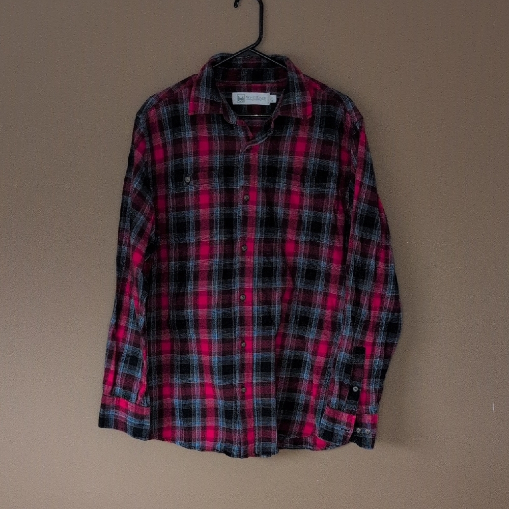 Men's Wind River Plaid Brushed Flannel Shirt